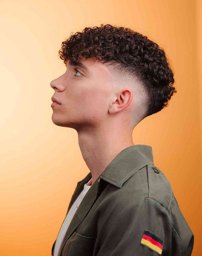 Low Fade with Cropped Curls