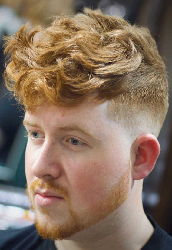 Low Fade with Ginger Hair